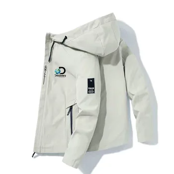 Мужская дышащая куртка с капюшоном, ветровка для приключений, одежда для походов, походов, осень и зима, 2023 l