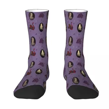 Мэри Королева Шотландии На фиолетовых носках Носки Мужские Женские Чулки из полиэстера Настраиваемые забавные