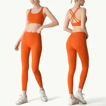 Набор для йоги, женский спортивный бюстгальтер и леггинсы для бега, комплект из 2 предметов, спортивный женский комплект для йоги, спортивная женская одежда
