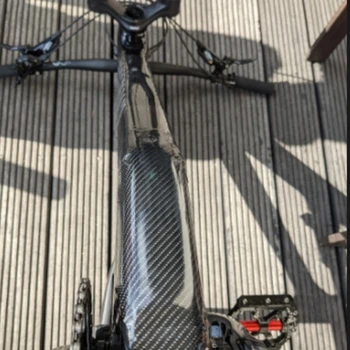 Наклейки для защиты велосипеда от царапин 5D Текстурная лента из углеродного волокна Высококачественная Защитная пленка для рамы велосипеда Аксессуары для велоспорта
