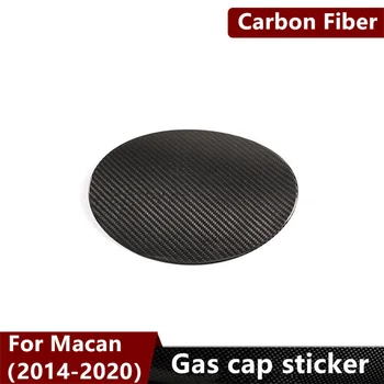 Наклейки на газовый колпачок для Porsche Macan 2014-2020 Декоративные наклейки на газовый колпачок для автомобиля из углеродного волокна Модификация интерьера Porsche