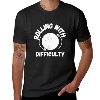 Новая футболка rolling with difficulty, футболка оверсайз, быстросохнущая футболка с графическим рисунком, мужская упаковка графических футболок