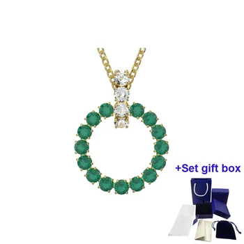 Новейший стиль 2022, высококачественное женское ожерелье из зеленого хрусталя, Cariti, подарок на фестиваль тысячелетия, бесплатная доставка