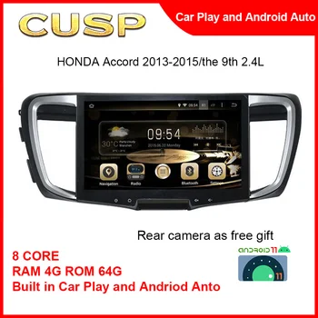 Новый тренд Большой экран 10,1 дюймов 4G 64G GPS трекер Автомобильное устройство слежения за автомобилем для Honda Accord 2013-2015 Автомагнитола Pioneer