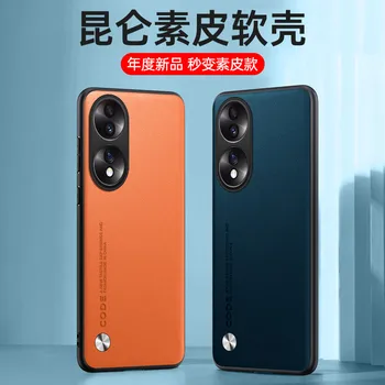 Оригинальный чехол из искусственной кожи для Huawei Honor 90 Pro 90Pro Задняя крышка противоударный силиконовый защитный чехол для телефона Honor90