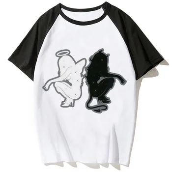 Панк-футболки Star Girl Y2k, женская футболка с изображением манги, забавный топ для девочек, забавная дизайнерская одежда с комиксами
