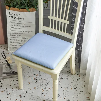 Подушка из пены с эффектом памяти Четырехсезонная Съемная моющаяся сетчатая тканевая подушка для стула Офисная подушка для сиденья 45x45 см