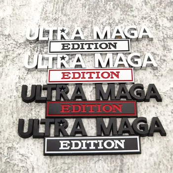 Популярный в Северной Америке логотип радиостанции ULTRA MAGA metal car sticker EDITION, наклейка на кузов, логотип на хвост