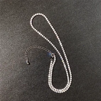 Простое стильное ожерелье-цепочка Huitan Для женщин с полным покрытием CZ Блестящее Колье для девочек Необычный Подарок Универсальный Дизайн Модные Украшения