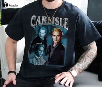 Ретро-рубашка Carlisle The Twilight Saga Movie, Винтажная Трендовая футболка 90-х, Винтажная Уличная одежда С круглым вырезом, Оверсайз Xs-5Xl