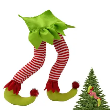 Рождественские Эльфийские Ножки Рождественские Эльфийские Ножки Плюшевые Ножки Санта-Клауса Эльфийская Ножка Рождественский Декор Для Домашних Подвесных Украшений