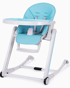 Роскошный портативный складной детский стульчик для кормления на колесиках