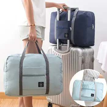 Складные дорожные сумки Органайзер для багажа для одежды большой емкости Водонепроницаемые Сумки Женские Мужские Органайзер для хранения дорожной одежды