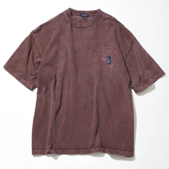 Старая футболка Nautica с короткими рукавами от японского модного бренда, пуловер с круглым вырезом, свободный повседневный топ с короткими рукавами