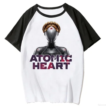 Топ Atomic Heart для женщин с графической мангой для девочек, одежда с комиксами из аниме харадзюку