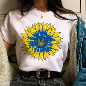Украинский Топ Rwa для женщин, футболки Y2K, графическая одежда для девочек