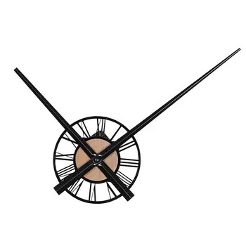 Уникальные настенные часы с римскими цифрами, Бесшумный декор, Большие Аналоговые часы с длинными стрелками