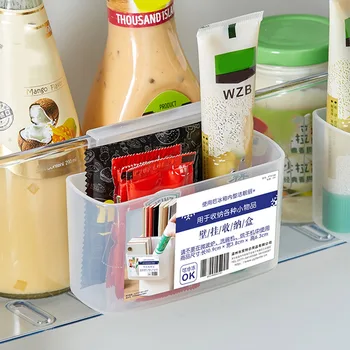 Холодильник Кухонный Подвесной Органайзер Коробка Сверхмощный контейнер для хранения бытовых принадлежностей Полка-органайзер для холодильника