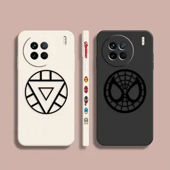 Чехол для телефона VIVO X21I X21S X23 X27 X30 X50 X60 X70 X80 5G PRO PLUS Case Cover Funda Cqoue Shell Логотип Marvel Iron Spider Man