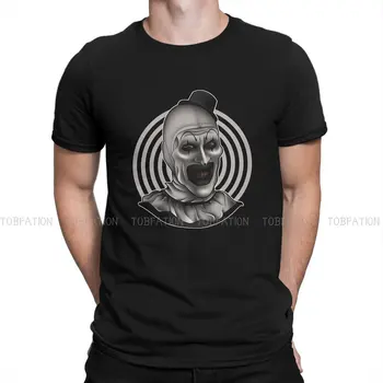 Арт-клоун Классическая футболка в стиле хип-хоп, топы в стиле фильмов ужасов, удобная футболка, мужская футболка, специальная идея подарка
